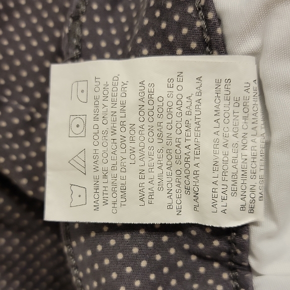 lee gray polka dots capri size 12 medium - Picture 10 of 14